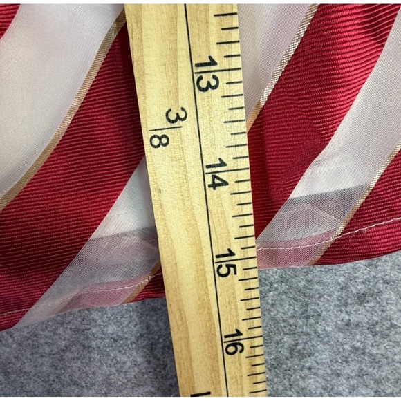 The Childrens Place Red Velvet Bow Candy Cane Stripe Dress Baby Toddler 9 12M - Picture 6 of 7